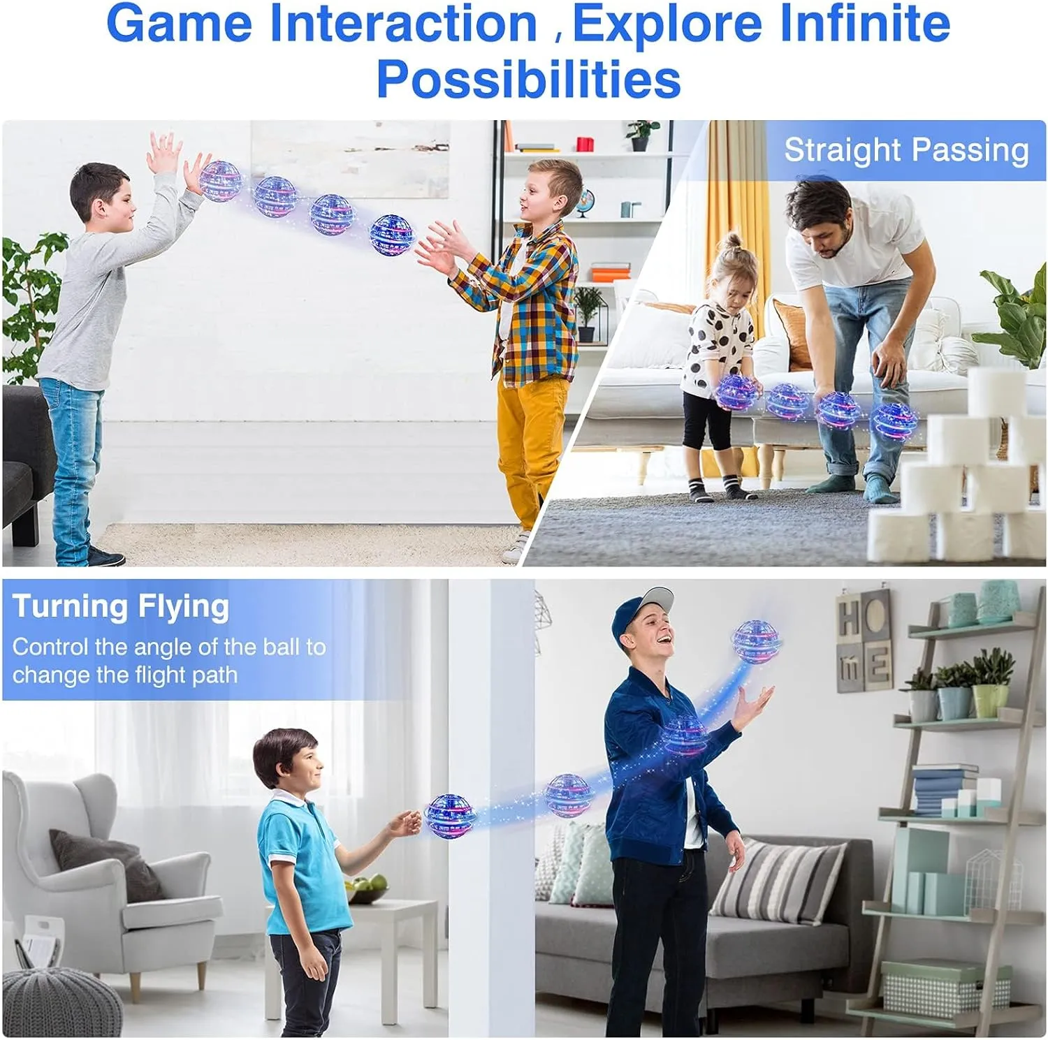 Ciniffo Upgraded Flying Orb Ball Toy, Hand Controlled Boomerang Hover Ball, Cosmic Globe Flying Spinner with Endless Tricks, Cool Toys Gifts for 8 9 10 11 12  Year Old Boys Girls Teens Outdoor Toys