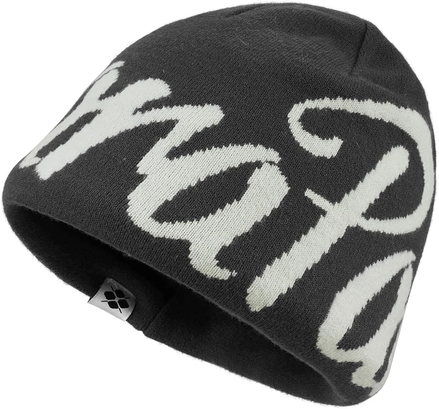 Clakllie Y2k Beanies for Women Men Cool Knitted Hats Graphic Beanie for Skiing Hip Hop Skullcap