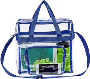 Clear Bag Stadium Approved,Stadium Security Travel & Gym Clear Tote Bags,12"x 6"x12"