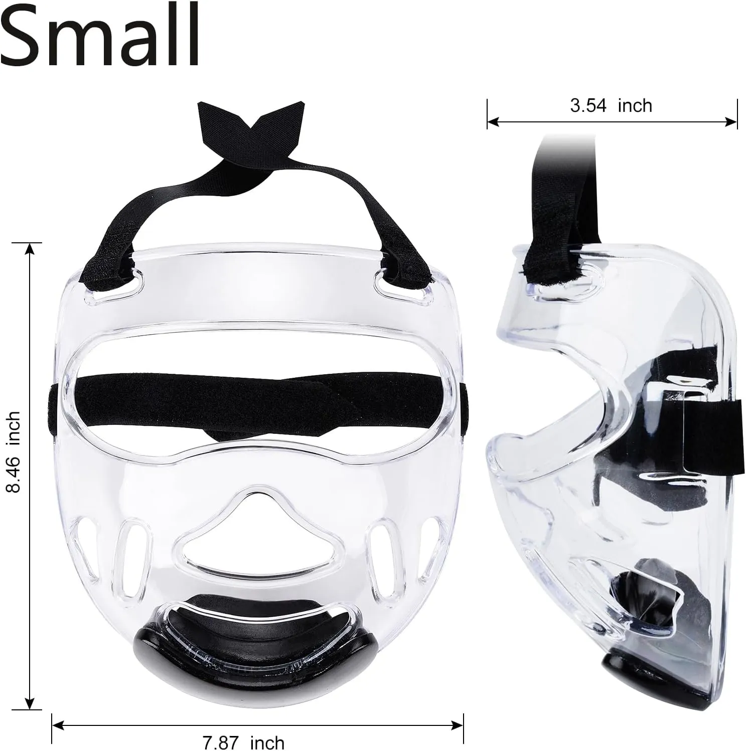 Clear Face Guard, Safety Face Shield Portable, Boxing Faceshield KarateDetachable Taekwondo Protection Face Cover Sparring