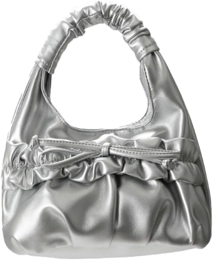 Cloud Bag Top Handbag for Women PU Leather Clutch Purses Bow Underarm Bag Shoulder Bag Cute Crossbody Bags