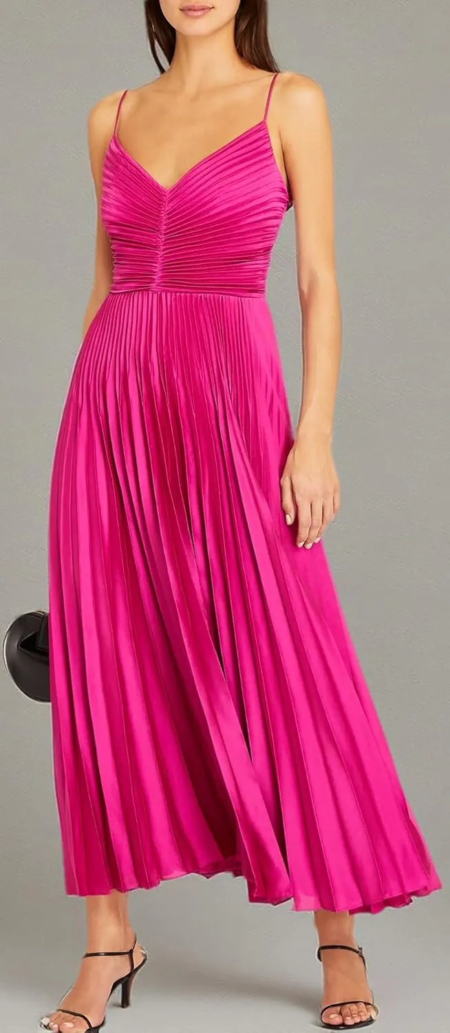 Club Monaco Women's Midi Pleated Dress