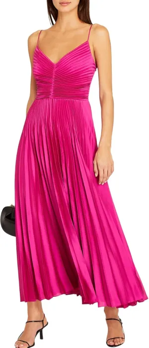 Club Monaco Women's Midi Pleated Dress