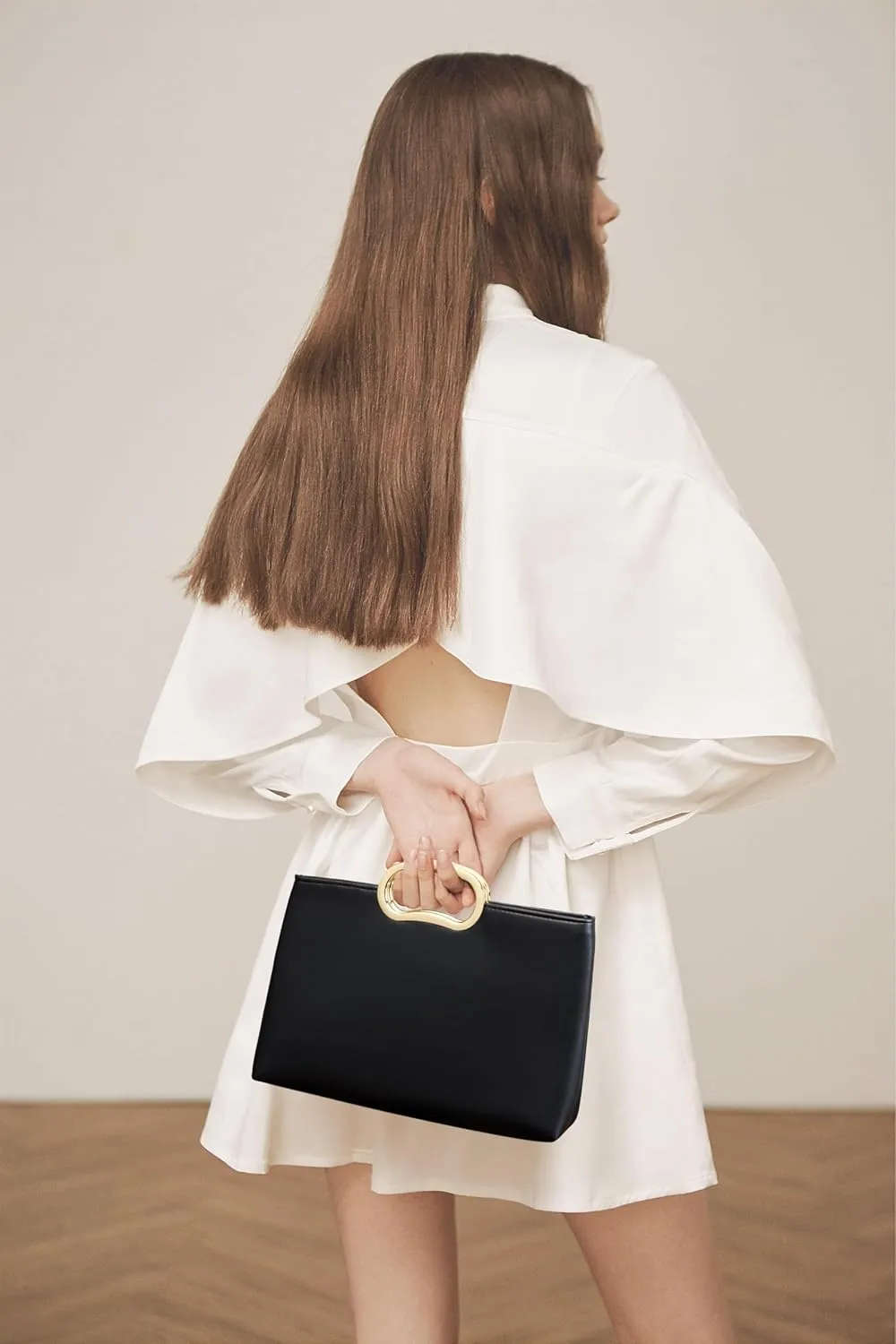 Clutch Purse for Women Vegan Leather Evening Bag Formal Handbag for Wedding Party Prom Bridal