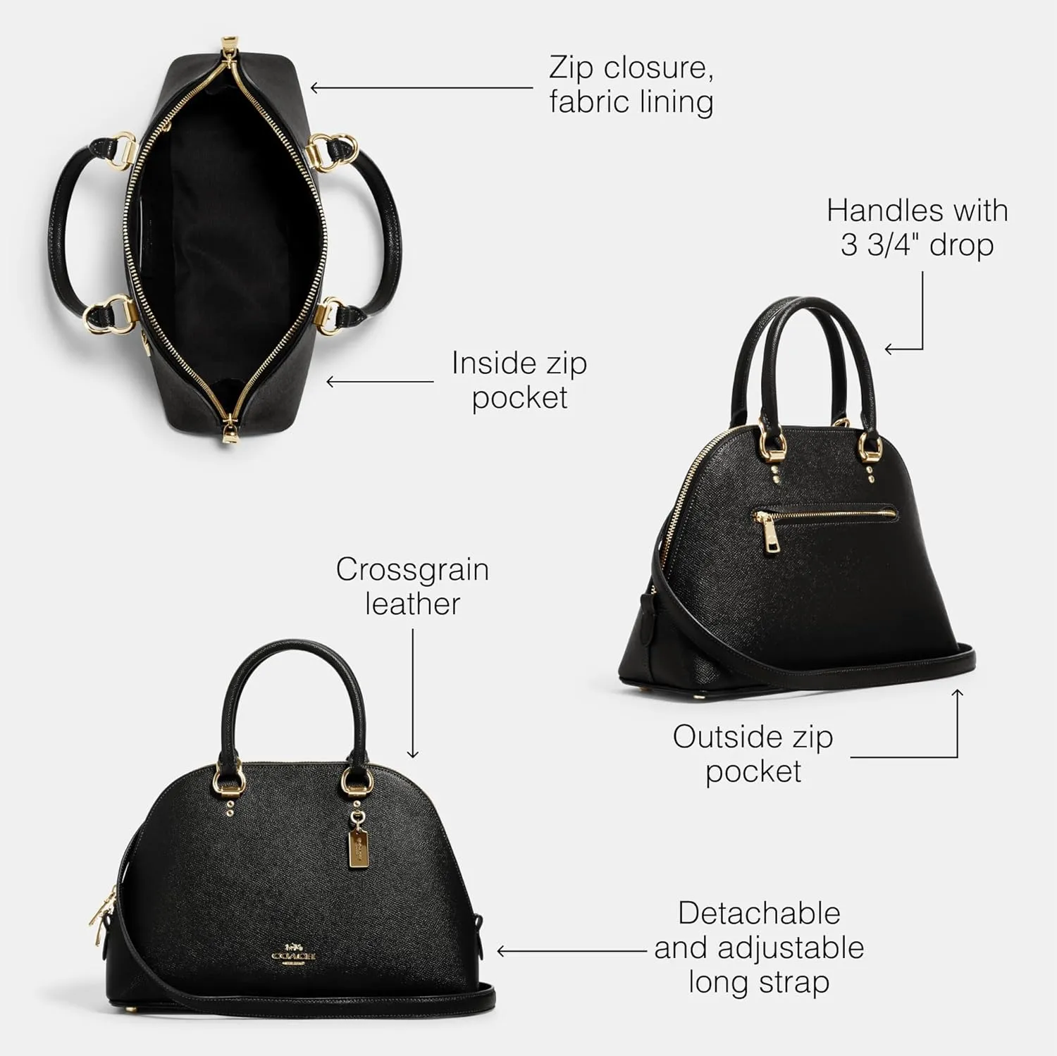 Coach Unisex Katy Satchel