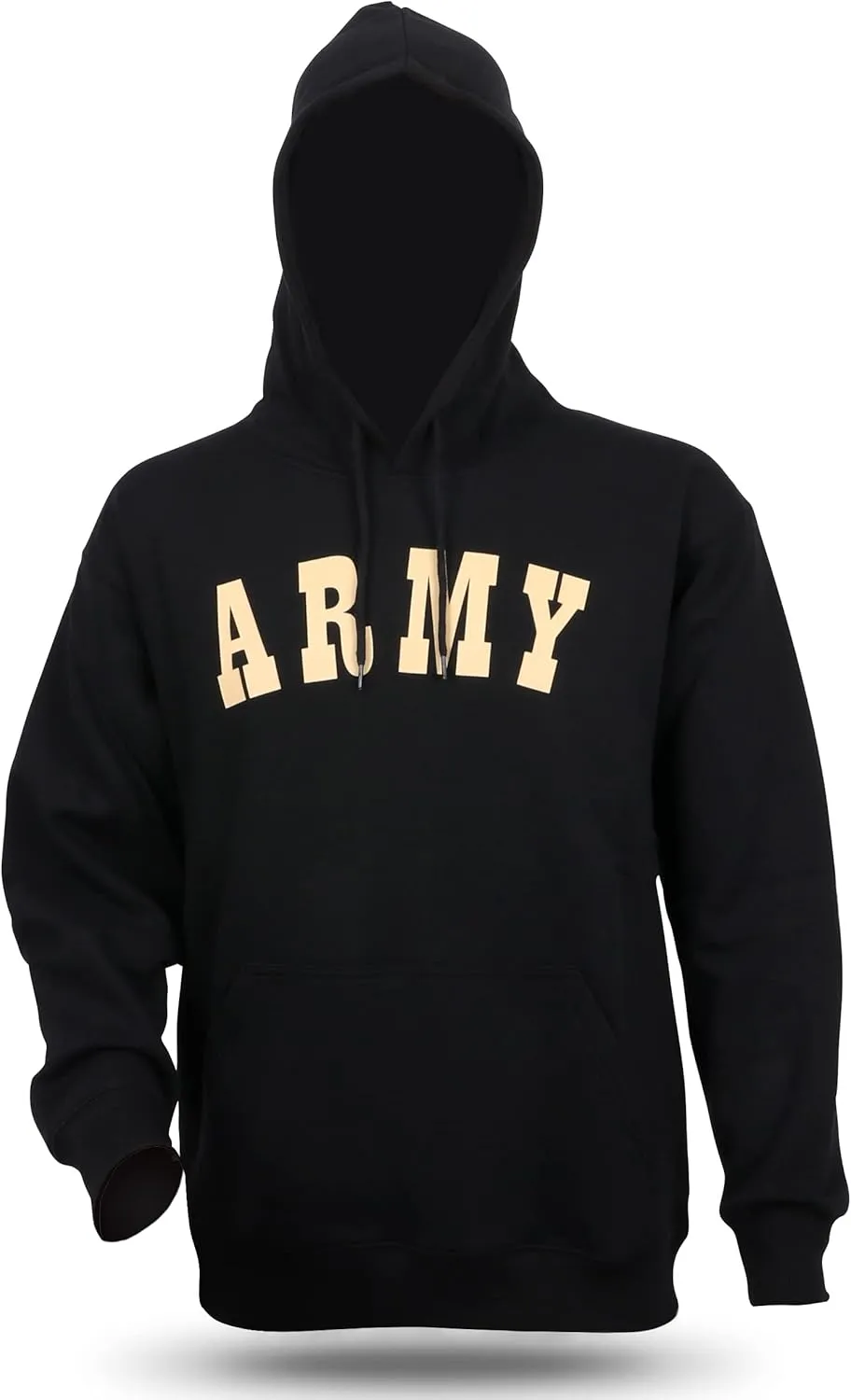 College Sports Team Unisex Sweatshirt Hoodie, Army Black, 3XL
