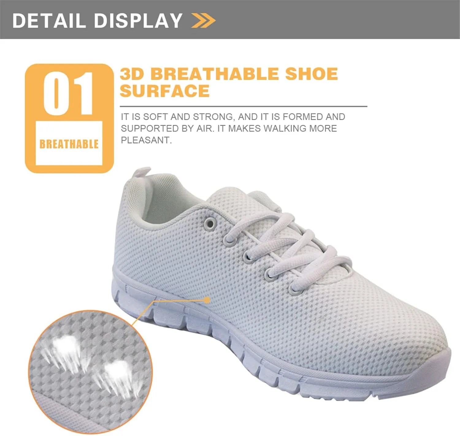 Coloranimal Road Running Sneakers for Unisex Women Men Lace-up Athletic Trainers Footwear