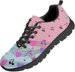 Coloranimal Road Running Sneakers for Unisex Women Men Lace-up Athletic Trainers Footwear