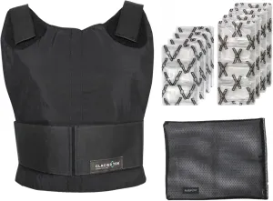 Concealable Cooling Vest, 59 Degrees for 2.5 Hours 8 Cool Packs, Recharge in 30 Minutes