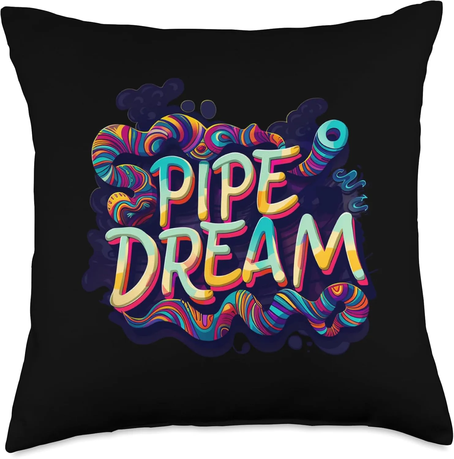 Cool colorful Pipe Dream Speech Costume Throw Pillow