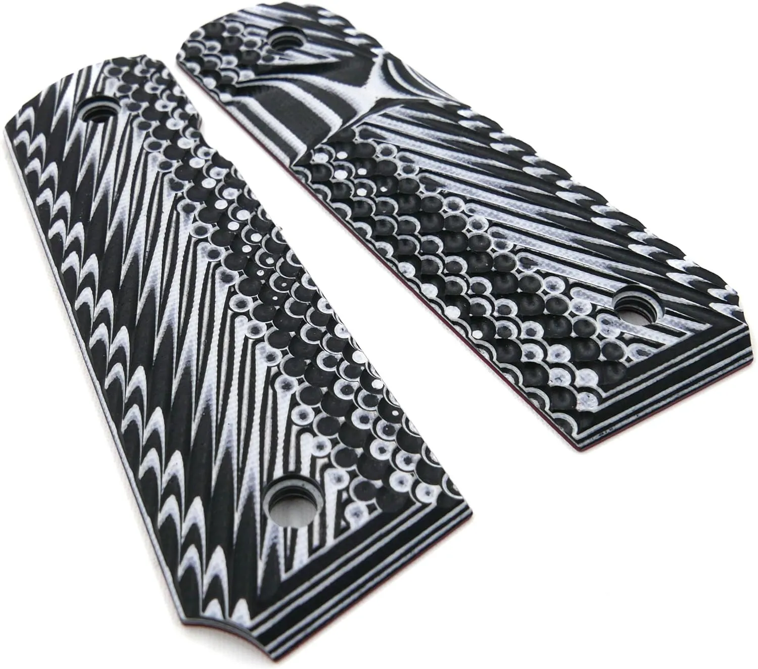 Cool Hand 1911 G10 Grips Replacement for Kimber, Colt, Rock Island, Springfield, Tauru, Full Size (Government/Commander), Gun Screws Included, Big Scoop, Ambi Safety Cut, OPS Texture