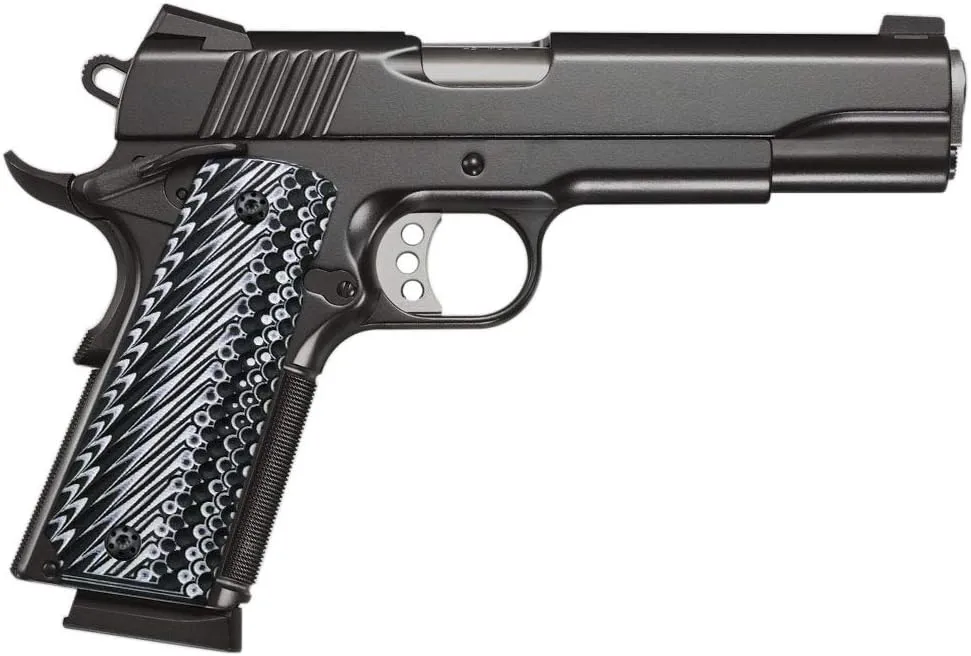 Cool Hand 1911 G10 Grips Replacement for Kimber, Colt, Rock Island, Springfield, Tauru, Full Size (Government/Commander), Gun Screws Included, Big Scoop, Ambi Safety Cut, OPS Texture