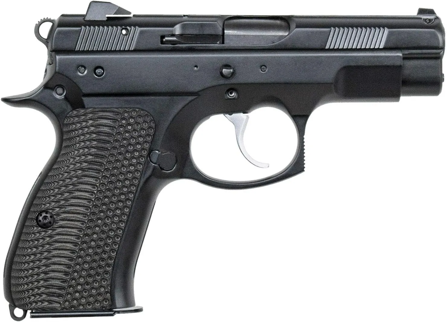 Cool Hand G10 Grips for CZ 75/85 Compact, CZ P-01, P100, C100, Tristar T100, CZ PCR, CZ 75 D, Black Gun Grips Screws Included, Aggressive OPS Texture