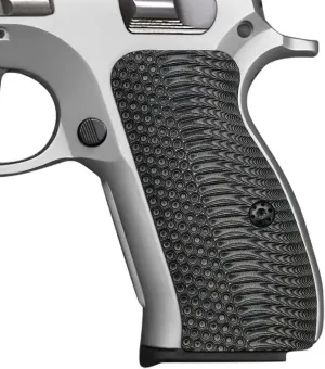 Cool Hand G10 Grips for CZ 75/85 Compact, CZ P-01, P100, C100, Tristar T100, CZ PCR, CZ 75 D, Black Gun Grips Screws Included, Aggressive OPS Texture