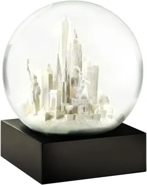 CoolSnowGlobes New York City White Cool Snow Globe