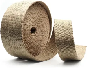 CRAFTMEMORE Heavy Cotton Webbing - Straps for Arts and Crafts, Luxury Bag Strap High Density Webbing (1 Inch x 5 Yards, Khaki)