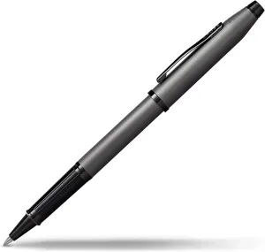 Cross Century II Refillable Rollerball Pen Presented in a Luxury Gift Box - Medium Point, Black Ink, Brushed Gunmetal Gray