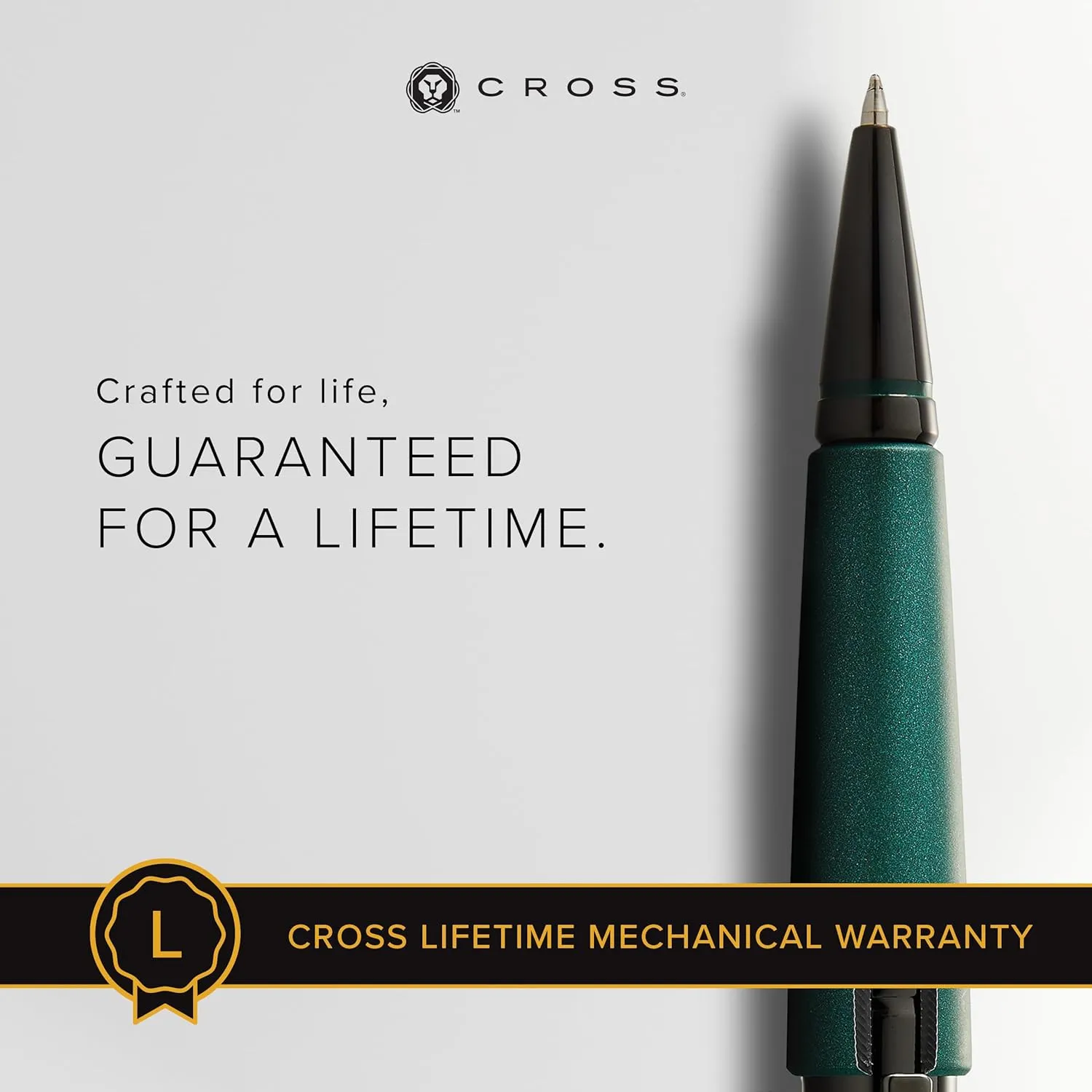Cross Edge Matte Green Lacquer Gel Rollerball Pen