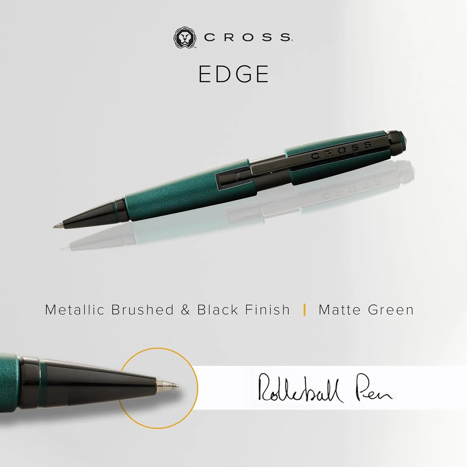 Cross Edge Matte Green Lacquer Gel Rollerball Pen