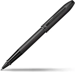 Cross Townsend Refillable Rollerball Pen Presented in a Luxury Gift Box - Medium Point, Black Ink, Black PVD Micro-knurl