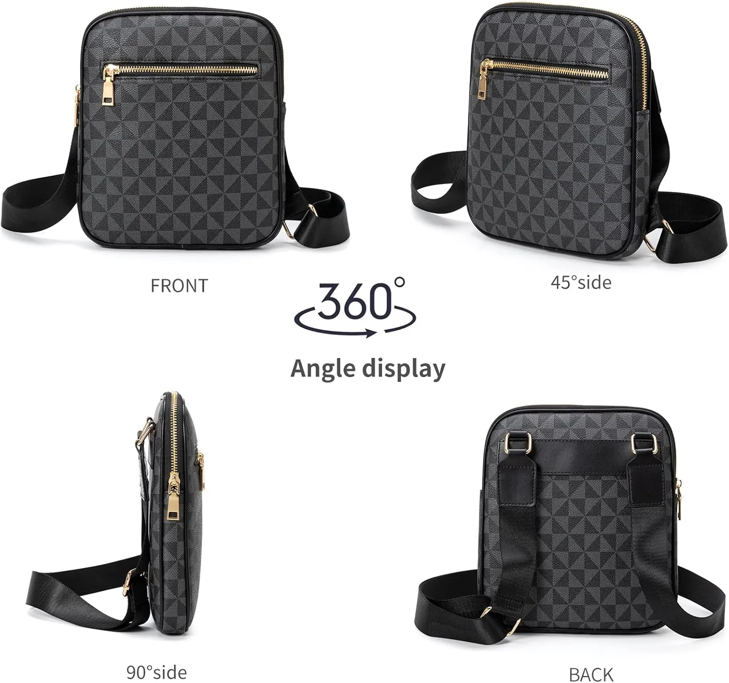 Crossbody Bag for Mens, Men's commuter shoulder bag, Travel bag Work Business Small men's satchel