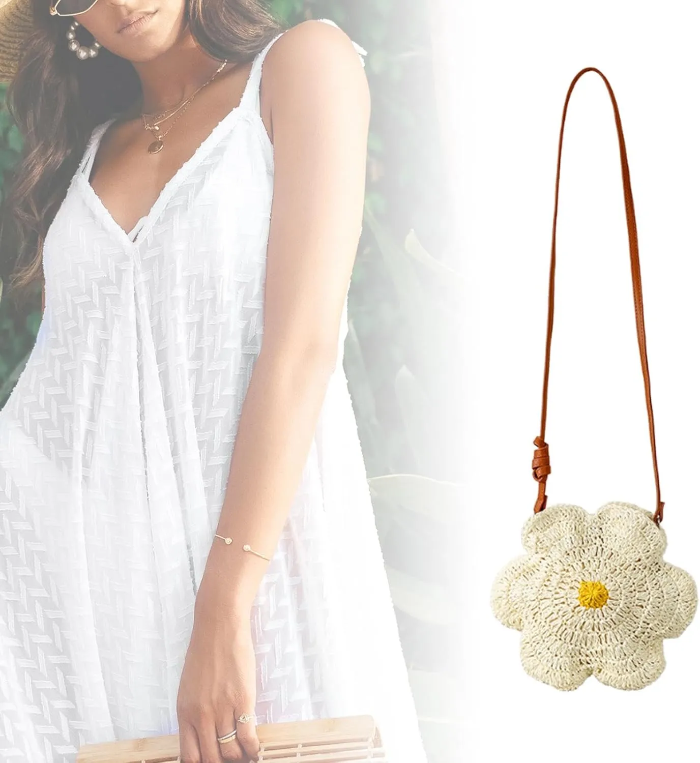 Crossbody Bag for Women Fashion Handmade Boho for Traveling Summer Holiday Party