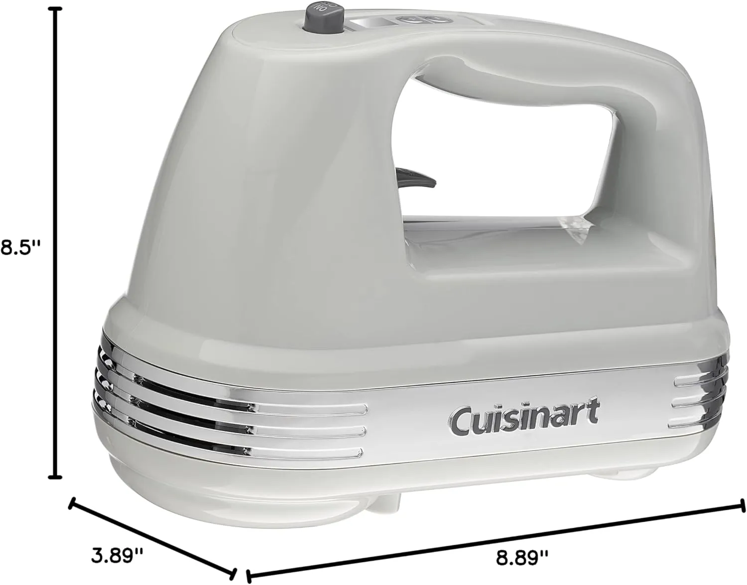 Cuisinart HM-90SCGR Power Advantage Plus 9-Speed Handheld Mixer with Storage Case, Cool Grey