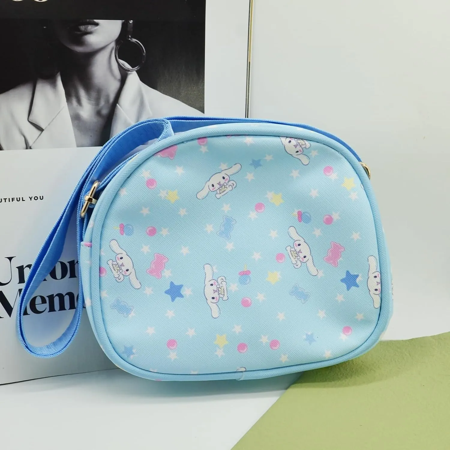 Cute Kitty Cat Crossbody Bag with Adjustable Shoulder Strap and Bracelet Charm Handbag Wallet Purse Shoulder Bag Coin Pouch