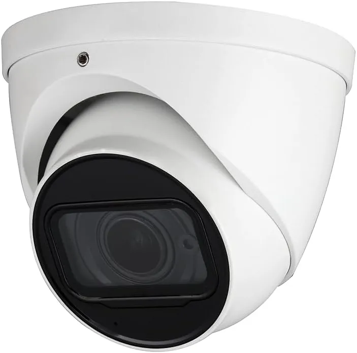 Dahua Diamond 4 in 1 Analog Camera HAC-HDW1200TMQN, Smart IR Illumination, CVI/CVBS/AHD/TVI Switchable, 12 VDC, IP67 Indoor and Outdoor (Turret White, 2MP 2.8mm Fixed Lens)