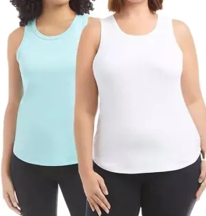 Danskin Women's 2-Pack Airbrush Active Tank Top