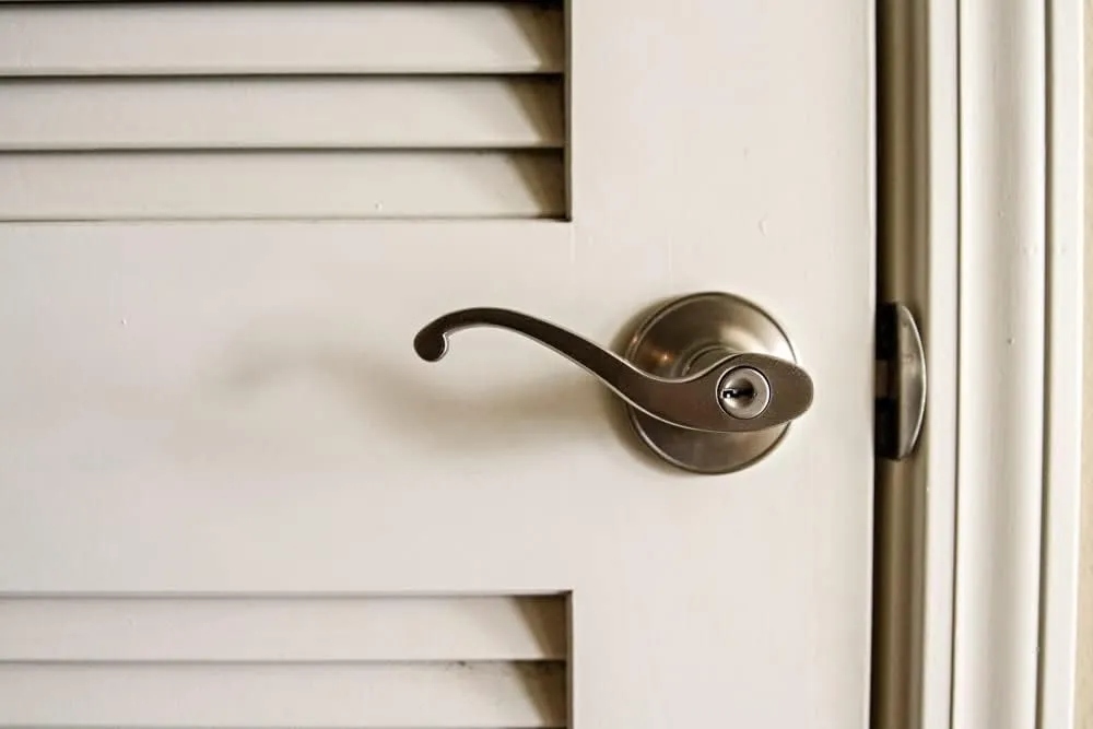 Design House 784918 Scroll Entry Door Lever Satin Nickel