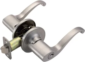 Design House 784918 Scroll Entry Door Lever Satin Nickel