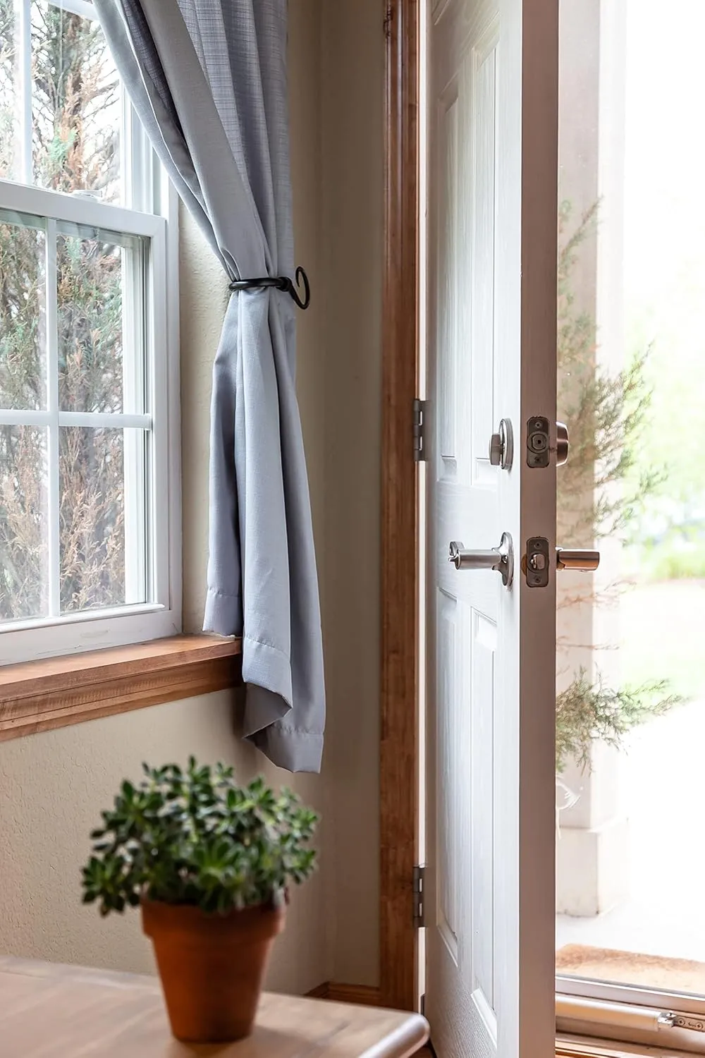 Design House 784918 Scroll Entry Door Lever Satin Nickel