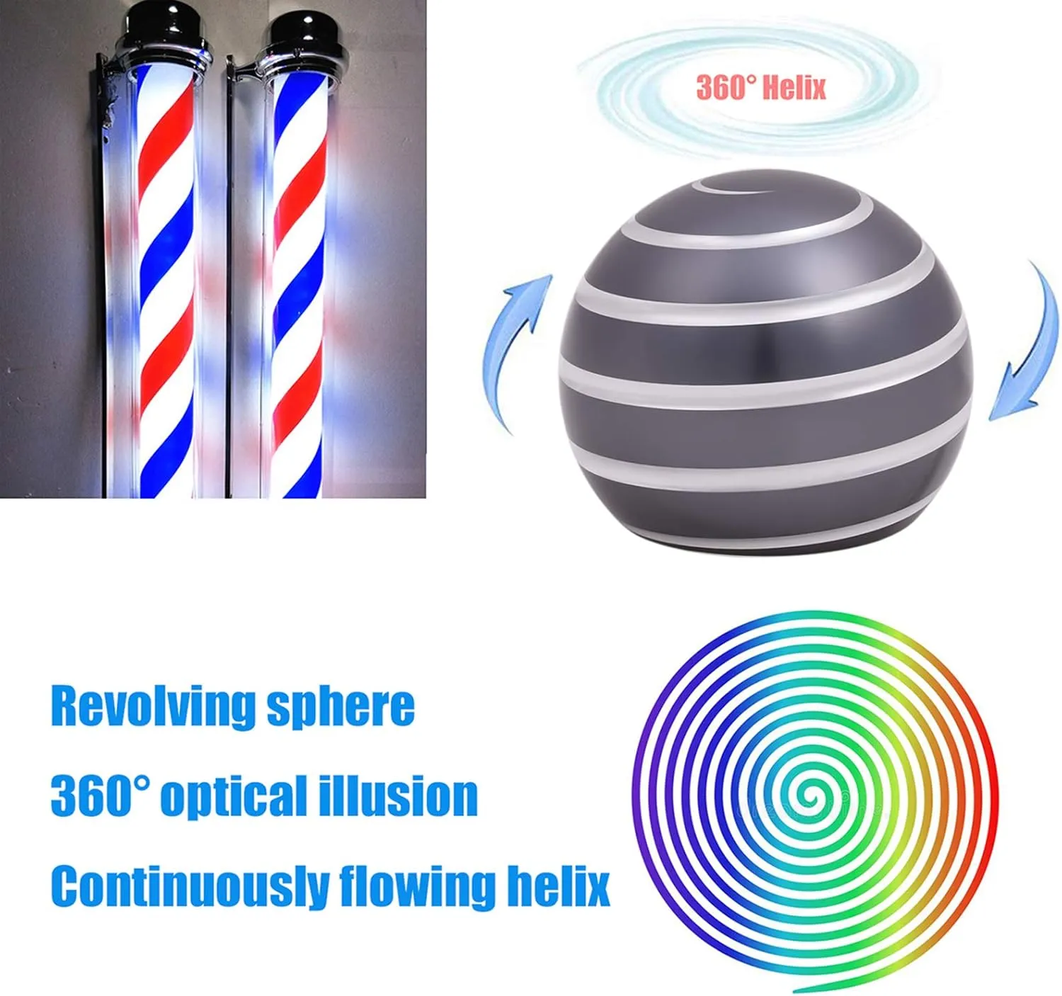 Desk-Kinetic-Toys Cool-Gadgets for Fidget: Cool-Stuff Thing Game Toy for Adult Teen Children Kid, Stress Relief Optical-Illusion Gifts for Office School Home Man Women Christmas Spinning 300 Seconds