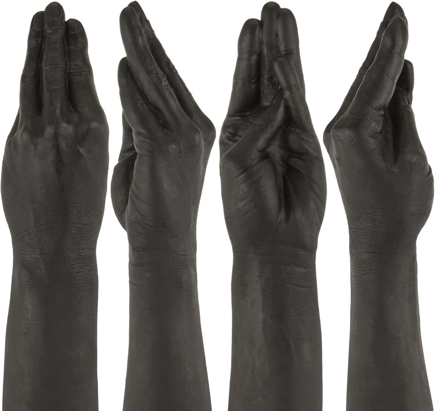 Doc Johnson Belladonna - Magic Hand - 11.5 Inch Hand and Forearm - For Vaginal or Anal Fisting - Black