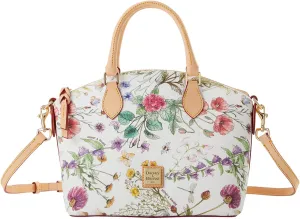 Dooney & Bourke Handbag, Botanical Collection Geena Satchel - White