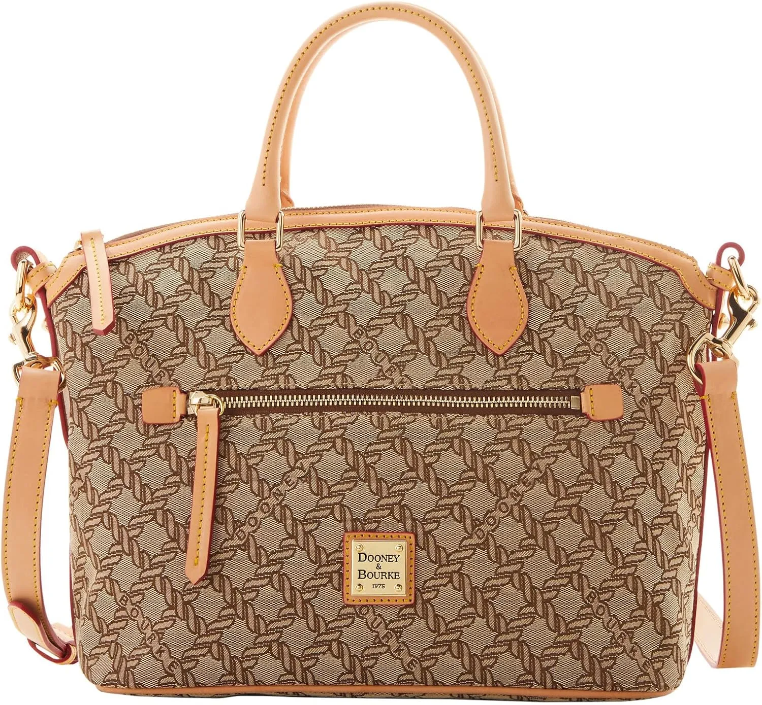 Dooney & Bourke Handbag, Maritime Domed Satchel - Brown