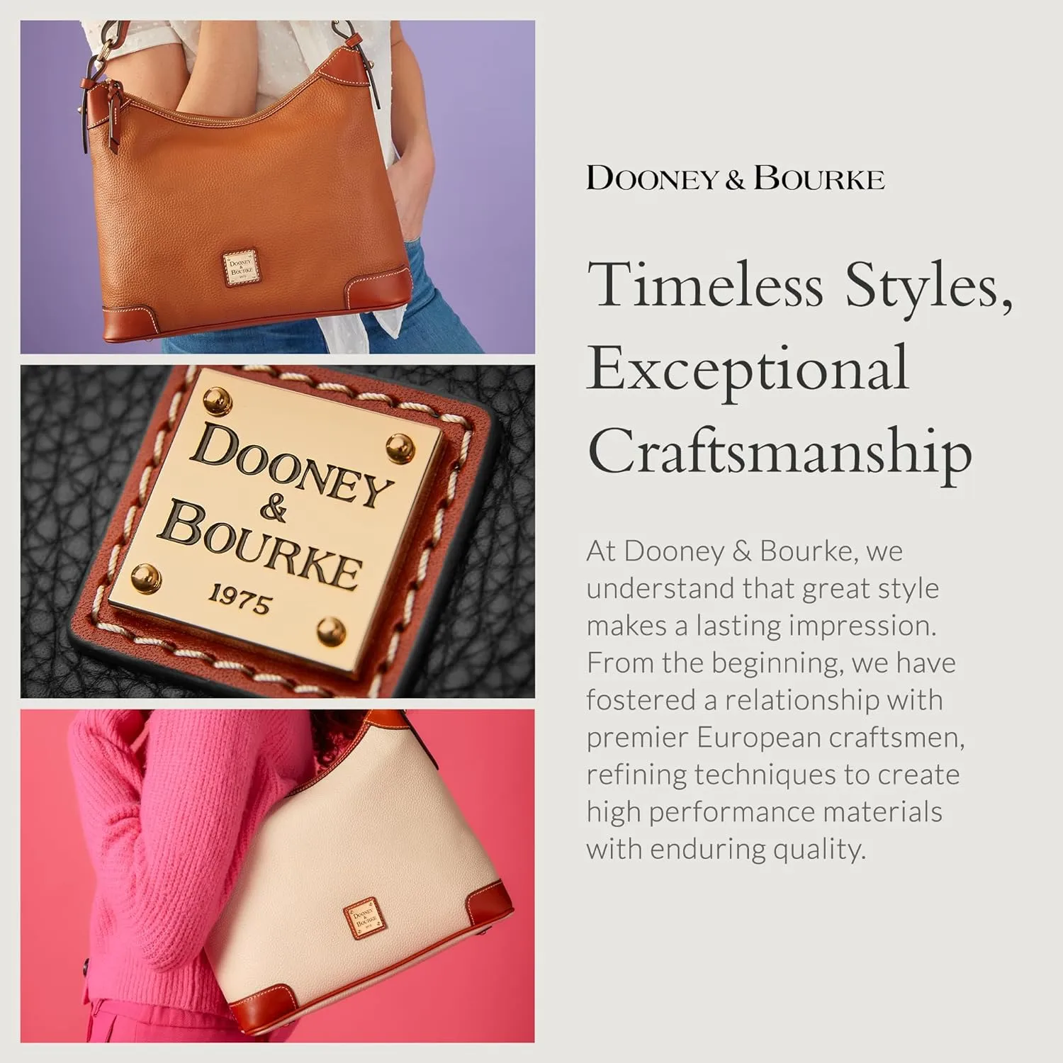 Dooney & Bourke Handbag, Pebble Grain Domed Satchel