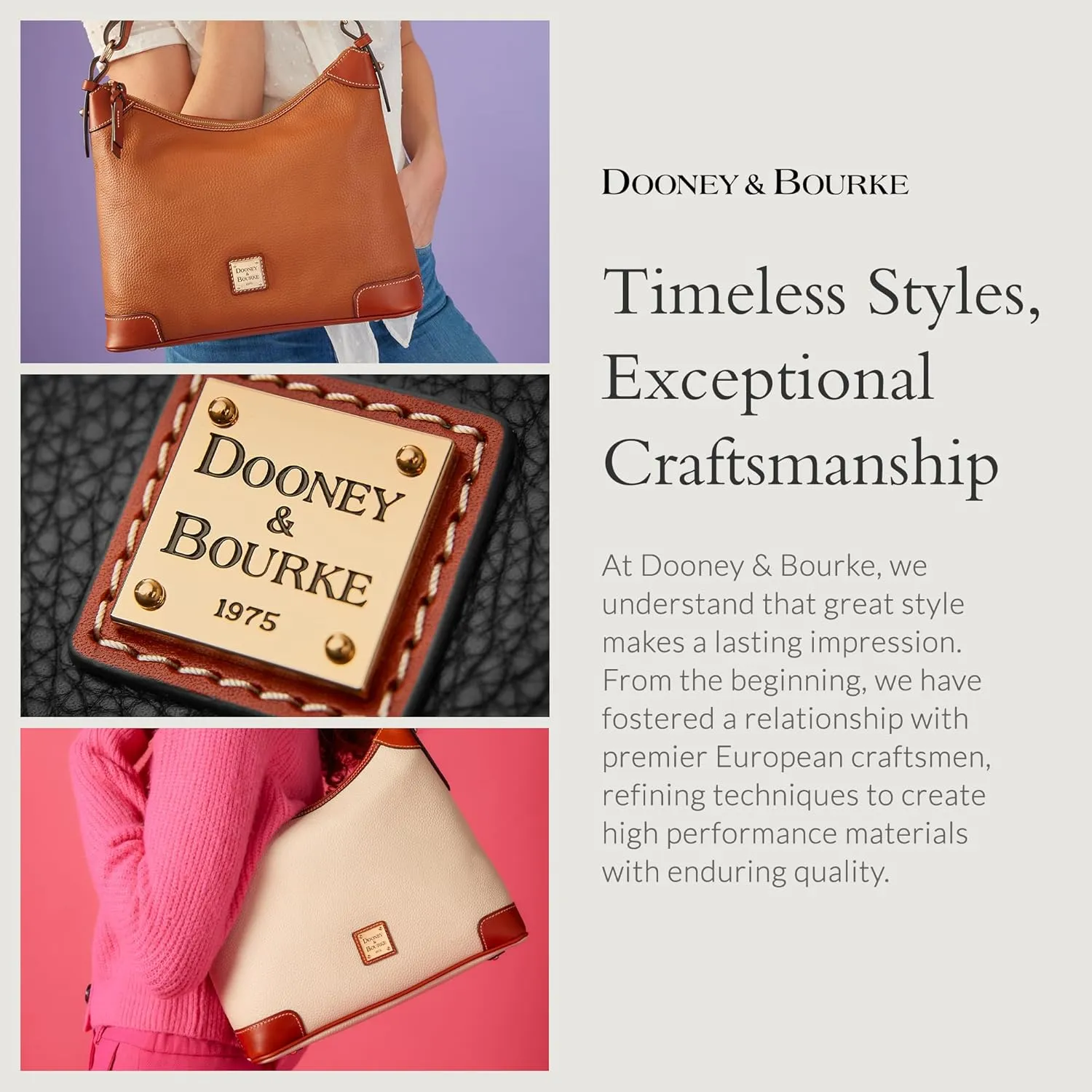 Dooney & Bourke Handbag, Pebble Grain Domed Satchel