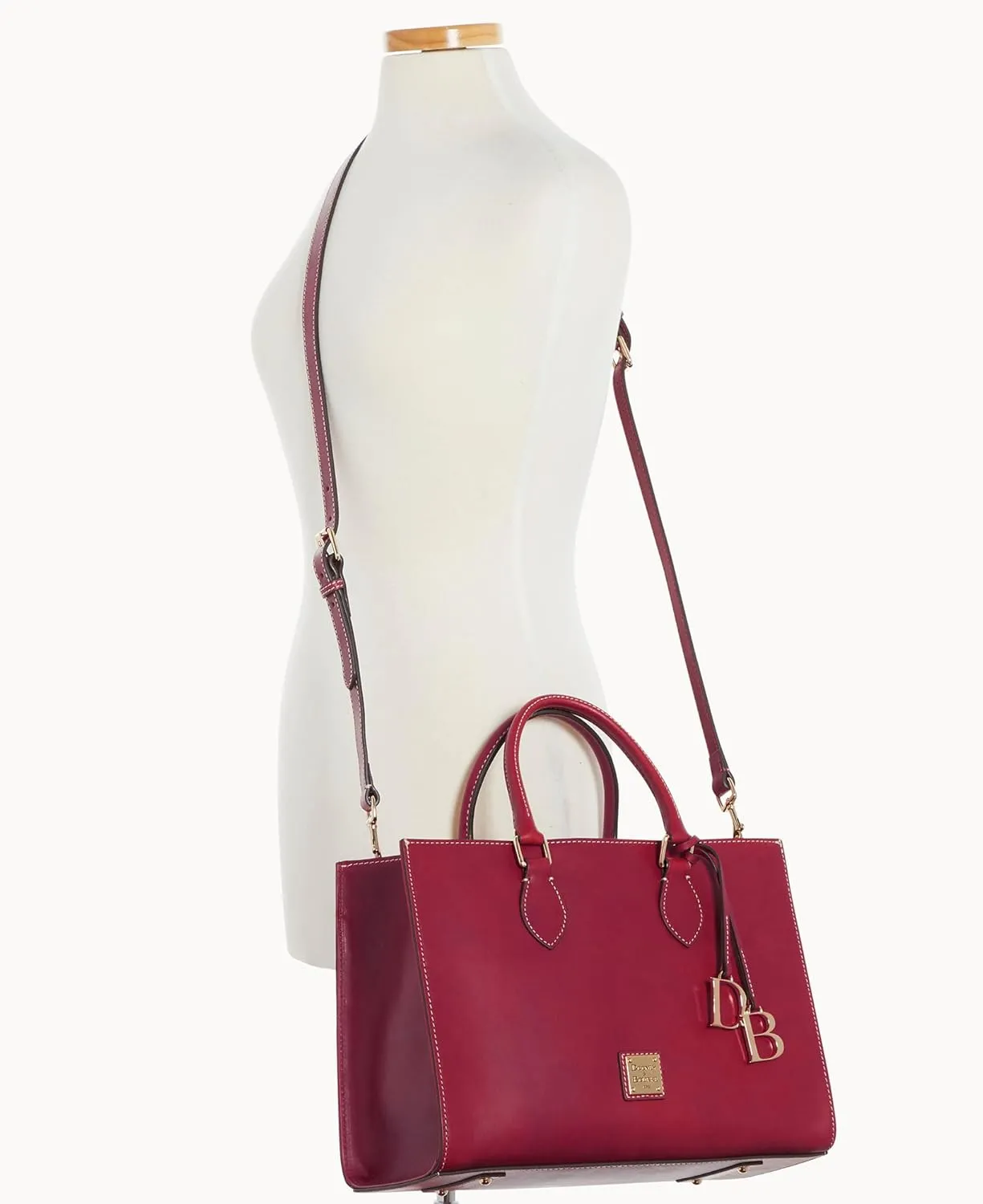 Dooney & Bourke Handbags for Women, Belmar Janine 35 Leather Tote Bag with Adjustable Shoulder Strap
