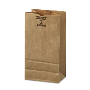 Duro ID# 30902 2# Bulwark SOS Bag 52# Natural Kraft 500pk (2 Packs of 250) 4-5/16 x 2-7/16 x 7-7/8