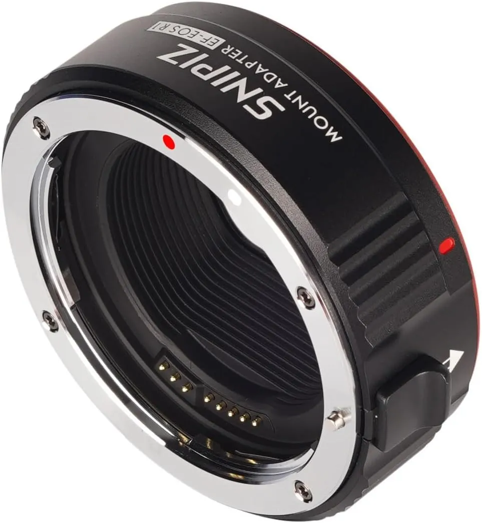 EF-EOS R Lens Mount Adapter Auto-Focus Lens Converter Compatible with Canon EF/EF-S Series Lens and EOS R, RP, R3, R5, R6, R6II, R7, R8, R10, R50, R100 Cameras