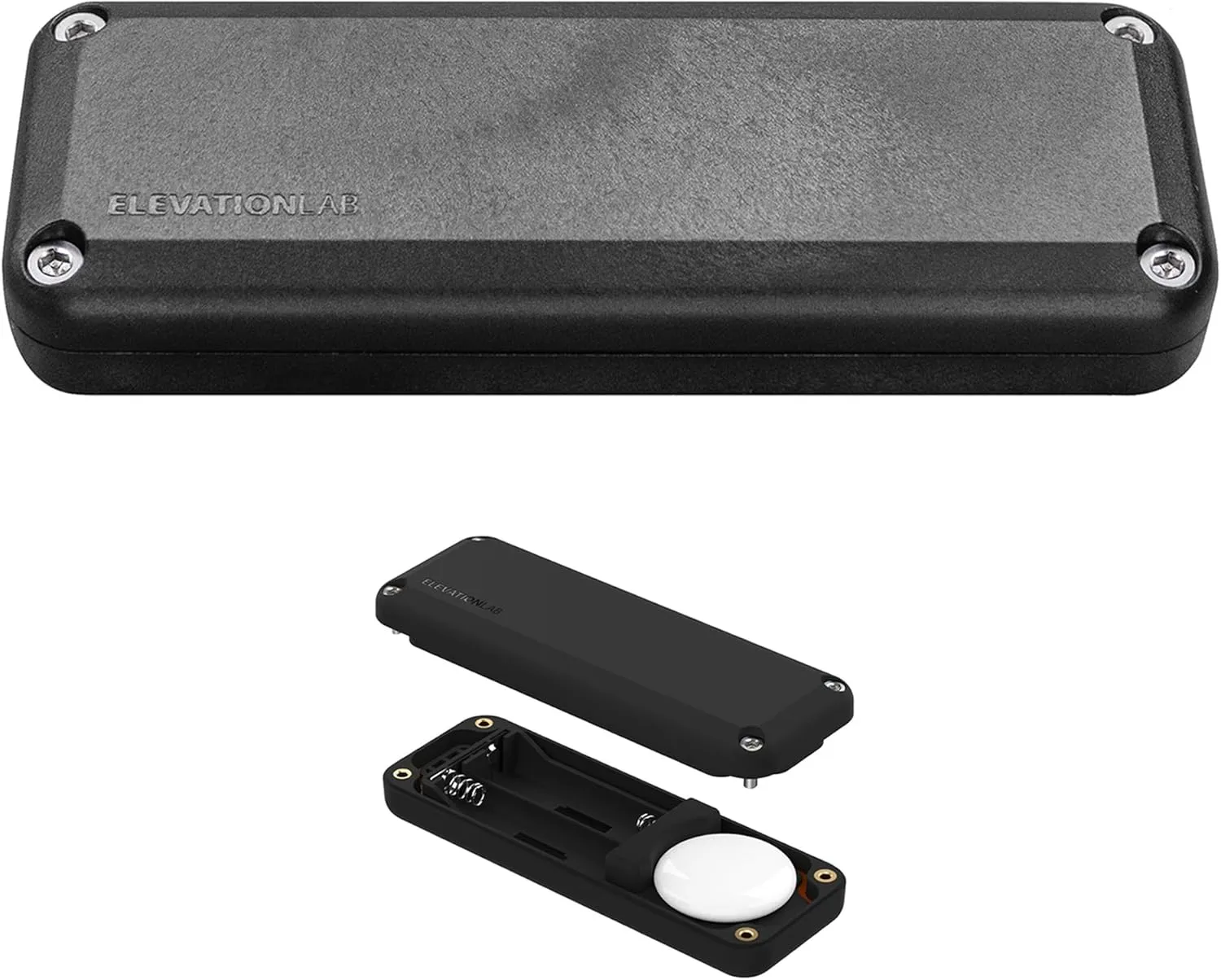 Elevation Lab AirTag 10-Year Battery Case - TimeCapsule - Over 14x More Capacity Than CR2032 | IP69 Waterproof, Uses AA Batteries, Patented