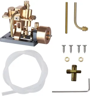 Engine Kit for Adults, Mini Inline Swing Steam Engine Model Kit That Runs, Engine Motor Model Educational Physics Experiment STEM Model
