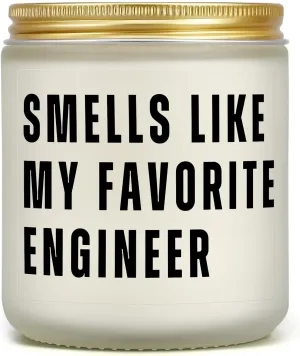 Engineer Gifts - Thank You, Graduation, Retirement Gift for Engineer, Birthday Christmas Gift for Engineering Student Civil Mechanical Software Future Engineer, Funny Appreciation Candle for Men Women