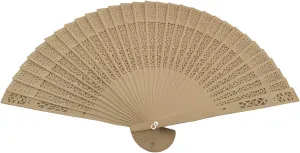 eoocvt 48pcs Summer Vintage Folding Bamboo Wooden Carved Hand Fan Wedding Bridal Party