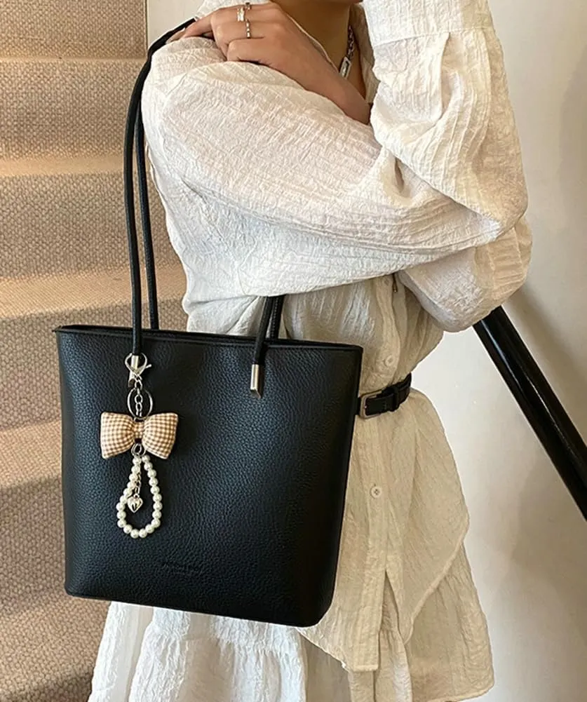 Epsion Pu Leather Shoulder Tote Bag for Women Casual Handbag with Zipper Work Shopper Travel Purse 2025