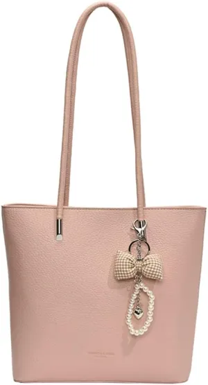 Epsion Pu Leather Shoulder Tote Bag for Women Casual Handbag with Zipper Work Shopper Travel Purse 2025