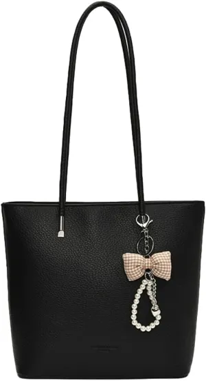 Epsion Pu Leather Shoulder Tote Bag for Women Casual Handbag with Zipper Work Shopper Travel Purse 2025