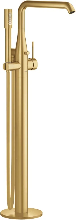 Essence Floor Standing Tub Filler, Brushed Cool Sunrise